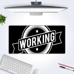 RESOURIS Extended Large Printed WORKING Deskpad Keyboardpad Gamingpad Mousepad image 2