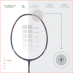 apacs Finapi 232 Grey Unstrung Badminton Racquet image 4