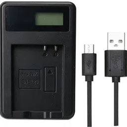 Power Smart LCD Display Micro USB Camera Battery Charger for NIKN EN-EL23 1 Slot Camera Battery Charger image 2