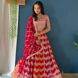 devaanshfab Embroidered Semi Stitched Lehenga Choli image 3