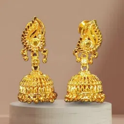 fizman Earrings Onyx Sterling Silver Jhumki Earring-picture-37