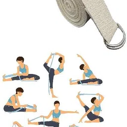 fitcozi Belt for Women and Men - Yoga Strap for Stretching Cotton Yoga Strap Cotton Yoga Strap-picture-24