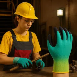shivanka Safety Gloves Anti Cut Resistant Level 5 Protection For Industrial & Kitchen Use Wet and Dry Glove Set-picture-10