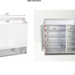 hometown Bilbo Engineered Wood Shoe Rack image 3