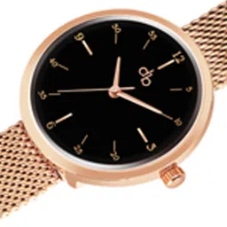 DressBerry Black Women Patterned Dial & Stainless Steel Straps Analogue Watch DB-006 image 3