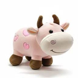plushiess CUDDLY PINK COW ( 25 CM) - 25 cm image 1