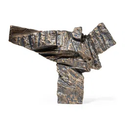 casacraft from pepperfry Ashnam Modern Stone Finish Martial Art Sculpture Figurine for Home/Office Art D cor, Gold, 26.6cm image 2