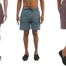 meemaya Pack of 3 Checkered Men Boxer-picture-24