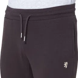 red tape Men Solid Brown Track Pants image 4