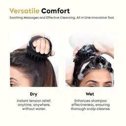 daksam Scalp Massager Shampoo With Soft Silicon Bristles, image 3