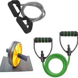 dr pacvu Set3|Single and Plastic Resistance Band,Wheel Roller forBody Stretching,Exercise Fitness Accessory Kit Kit-picture-15