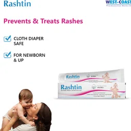 west coast Rashtin Diaper Rash Cream ( Zinc Oxide, Vitamin A, D & Aloe Vera Cream) image 2