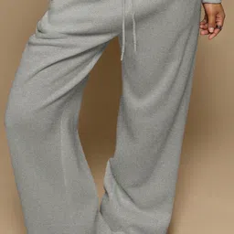 dockstreet Women Solid Grey Track Pants-picture-22