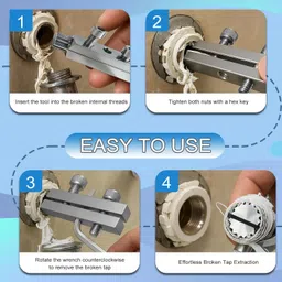 korteloz KL-water pipe extractor tool Single Sided Pipe Wrench image 5