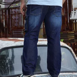 instafab plus Men Regular Mid Rise Blue Jeans image 2