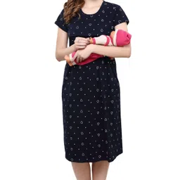 Women Maternity/Nursing Nighty-image-11