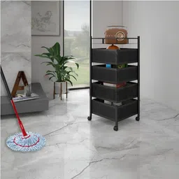 cinura kitchenware Multilayer Shelf Movable and Rotating Kitchen Trolly (Multi-Purpose use) Iron Kitchen Trolley-picture-46