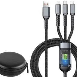 SOJUBA 100W Multi Data Fast Charging Cable Transfer Luminous High-Speed Cable+ Pouch Charging Pad-picture-30