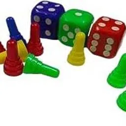 hyper Ludo Dice and Token (Pack of 2) - Multicolor Board Game Accessories Carrom Pawns-picture-17
