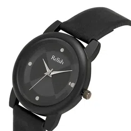 Relish Women Black Embellished Dial & Black Wrap Around Straps Analogue Watch image 2