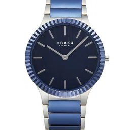 Obaku Men Brass Embellished Dial & Stainless Steel Straps Analogue Watch V292GXHLSK-picture-36