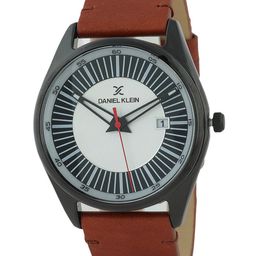 Daniel Klein Men Printed Dial & Leather Straps Analogue Watch DK12115-5-picture-14