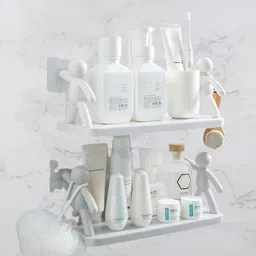 Self Adhesivecute Floating Shelves Wall Shelf for Home, Office & Kitchen X2.324 Plastic Wall Shelf-image-41