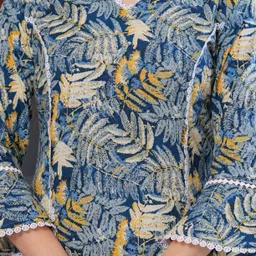 kjfab Women Printed Pure Cotton Straight Kurta image 5