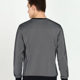 park avenue Men Full Sleeve Self Design Sweatshirt image 4