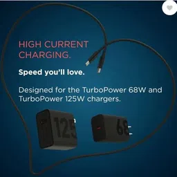 MUST MOB Type C 3.1 A 1 m For Moto Series Type C To Type C Fast Charge and Sync Data Cable For Motorola Mobile image 2