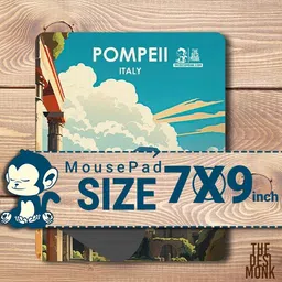 The Desi Monk Pompellitaly Anti Skid Mouse Pad for Laptops and Computers Non Slip Base Mousepad image 5