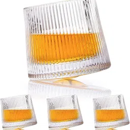 greatzon (Pack of 4) Old Fashioned Glasses Tumbler for Scotch,Bourbon,Vodka,Juice & Cocktails Glass Set Water/Juice Glass-picture-25