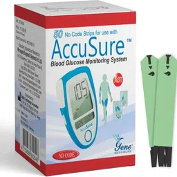 AccuSure 50 Strips 50 Glucometer Strips image 4