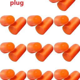 koccido 10 Pair Ear Plug Un-Corded, Extra Soft, Reusable Earbuds Noise Cancellation Ear Plug & Nose Clip image 1