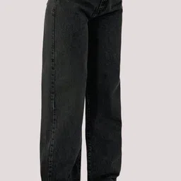 dollfashion Women Straight Fit High Rise Black Jeans image 1