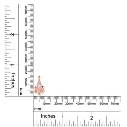 avsar Avsar BIS Hallmark AVP1144PB 14kt Cubic Zirconia Rose Gold Pendant image 4