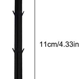 mplus Black Plastic mat/Mulch Film Nail Gardening Fixing Tools Pack of (100) Garden Tool Kit image 2