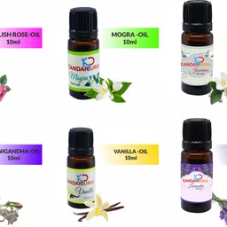 kandarpuria English Rose, Mogra, Jasmine, Rajnigandha, Vanilla, Lavender Aroma Oil, Diffuser image 5