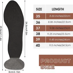 serplex High Heel Insoles Heel Grips Soft Sponge Silicone Cushions For Comfort PU Heel Liner Regular Shoe Insole image 2