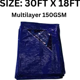 dunpack Multilayer Waterproof Tarpaulin Sheet for Outdoor Use | 30-18FT 150 GSM Tent - For Construction, Agriculture, Industry, Roofing, Camping, Gardens, Transport.-picture-14