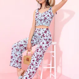 tokyo talkies Top Pant Co-ords Set-picture-22