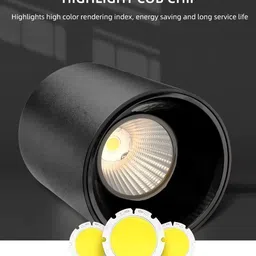 hybrix LED (6 Watt) Rose Gold Indoor/Outdoor Surface Drum/Cylinder Light, Warm White, 1 Downlighter Ceiling Light Ceiling Lamp image 4