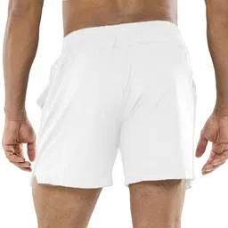 prosharx Solid Men White Sports Shorts image 2