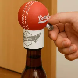 the quirk box Cricket Ball Shaped Bottle Opener image 3