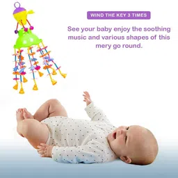 zokato erry go Round for Infants Your Child Enjoy The Soothing Music (Assorted Colours) Rattle image 1