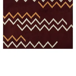 saraswatii global Red & White Geometric-Printed Hand Tufted Rectangular Carpet image 2