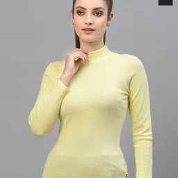 Friskers Pack Of 2 Black & Yellow Solid Organic Cotton Regular Tops image 1