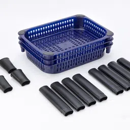umax U-MAX Multi-Purpose Kitchen Storage Rack For Kitchen & Office (Blue, 2-Tier) Plastic Kitchen Trolley-picture-26