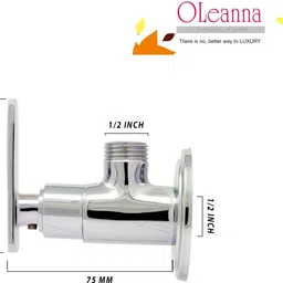 oleanna SPEED Angle cock faucet tap for bathroom tap with wall flange tap bib cock Angle Cock Faucet image 3