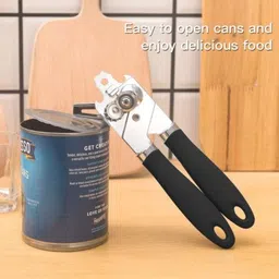 airmount ™Stainless Steel Can Opener Can Opener for Kitchen and Restaurant Manual Bottle Opener image 5